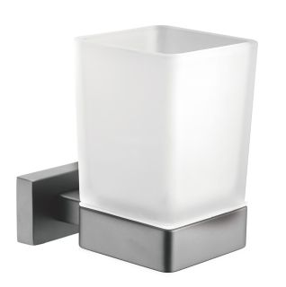 Стакан для ванной комнаты Shevanik SG5612T оружейная сталь